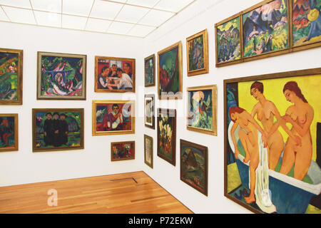 Englisch: Teil der Sammlung der Ernst Ludwig Kirchner's Museum über die Arbeit des Künstlers. 1. Oktober 2016, 03:03:05 10 Ernst Ludwig Kirchner Museum, Sammlung Stockfoto