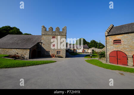 Burghof, Winterfell Spiel der Throne Lage, in der Nähe des Dorfes Strangford, County Down, Ulster, Nordirland, Großbritannien, Europa Stockfoto