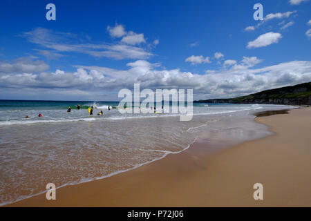 White Rocks Beach, in der Nähe von Portrush, County Antrim, Ulster, Nordirland, Großbritannien, Europa Stockfoto