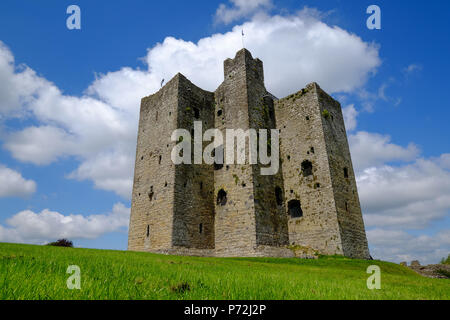Trim Castle, normannischen Burg am Südufer des Flusses Boyne in Trim, Grafschaft Meath, Leinster, Republik Irland, Europa Stockfoto