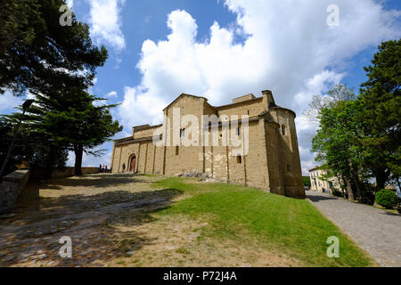 Der Duomo di San Leone, die romanische Kathedrale von San Leo, Provinz Rimini, Emilia Romagna, Italien, Europa Stockfoto