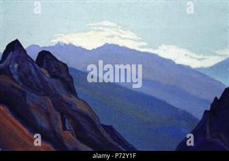 Die Arbeit von Nicholas Roerich. Vor 1947 20 Himalaya PinterestLarge -1945-1.jpg! Stockfoto