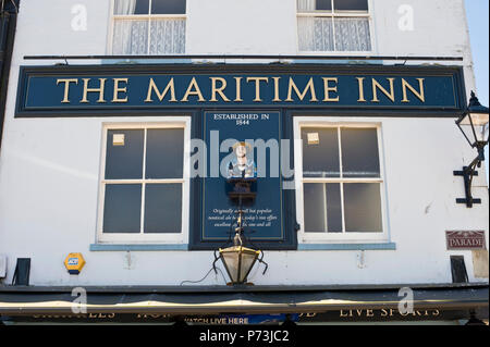 Äußere des Maritime Inn Pub im Barbican Plymouth Devon England Großbritannien Stockfoto