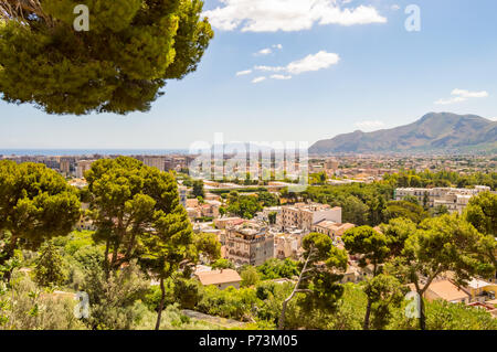 Ansicht der Stadt von Palermo in der North West Sizilien Stockfoto