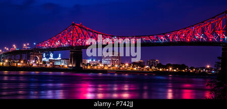 Jacques-Cartier Bridge in Montreal, Kanada Stockfoto