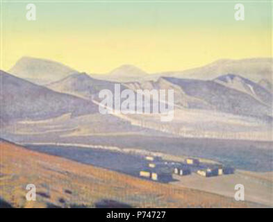 Die Arbeit von Nicholas Roerich. Vor 1947 45 Schreine-und-Hochburgen-1925.jpg! PinterestLarge Stockfoto