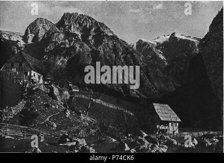 Slovenšina: Log v Trenti. 1914 29 Protokoll v Trenti 1914 Stockfoto