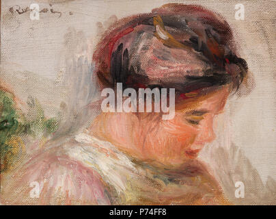 Bf 46 63 Pierre-Auguste Renoir - Leiter der jungen Mädchen (Tête de jeune fille) - BF 46 - Barnes Foundation Stockfoto