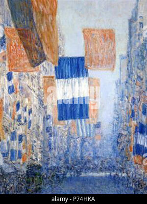 Arbeit von Childe Hassam. Vor 1935 135 Hassam - Allee - von - die - Verbündete Stockfoto