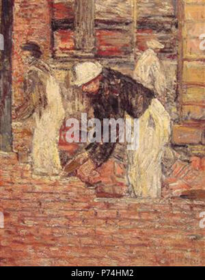 Arbeit von Childe Hassam. Vor 1935 135 Hassam - Maurer Stockfoto