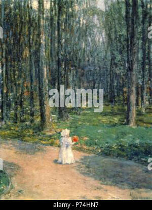 Arbeit von Childe Hassam. Vor 1935 136 Hassam - Zentrale - Park-1 Stockfoto