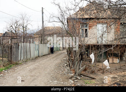 Caucasus rural village scene, Georgia Stockfoto