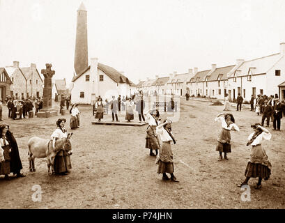 Die irischen Dorf, der französisch-britischen Ausstellung in der Weißen Stadt, London, 1908 Stockfoto