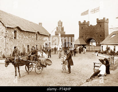 Die irischen Dorf, der französisch-britischen Ausstellung in der Weißen Stadt, London, 1908 Stockfoto