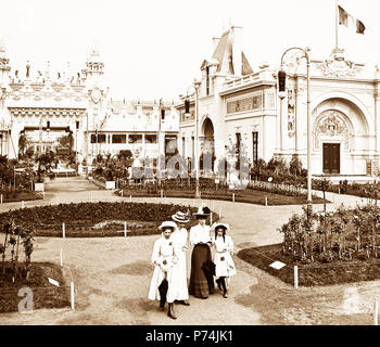 Die Pariser Pavillon der Gemeinde, der französisch-britischen Ausstellung in der Weißen Stadt, London, 1908 Stockfoto