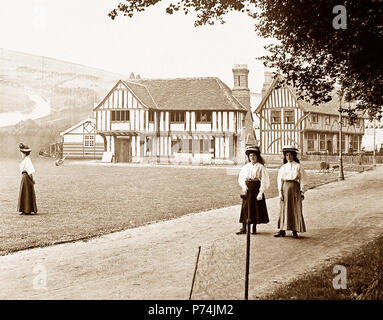 Die Tudor House, der französisch-britischen Ausstellung in der Weißen Stadt, London, 1908 Stockfoto
