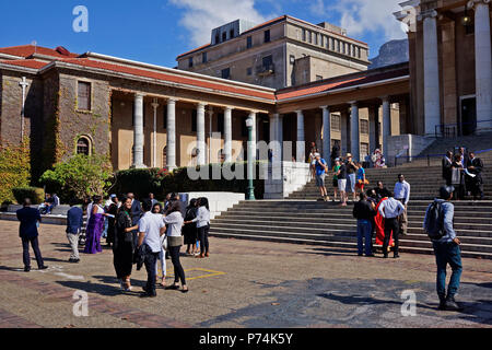 Tag der Promotion an der Universität von Kapstadt, Südafrika. Stockfoto