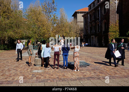 Tag der Promotion an der Universität von Kapstadt, Südafrika. Stockfoto