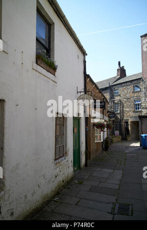 Schüchtern Gasse in der Altstadt von Lancaster England Großbritannien Stockfoto