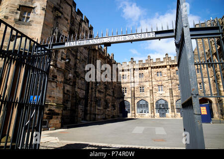 Innenhof Innenraum von hmp Lancaster Castle Gefängnis Gefängnis lancaster England Großbritannien Stockfoto