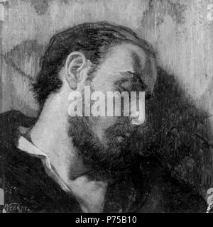 . Studie für den Kopf der Toten Alchemist ca. 1866 19 Brooklyn Museum - Studie für den Kopf der Toten Alchemist - Elihu Vedder - Gesamt Stockfoto