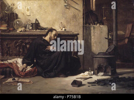 . Die Toten Alchemist ca. 1868 19 Brooklyn Museum - Die Toten Alchemist - Elihu Vedder - Gesamt Stockfoto