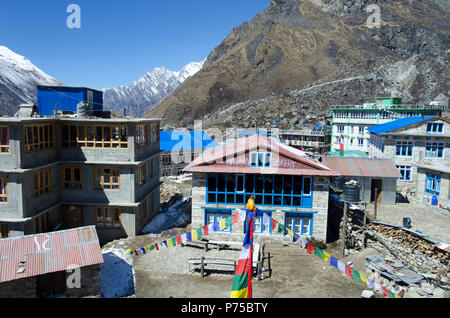 Himalayan Bäckerei im Dorf Kyanjin Gompa, Langtang Tal, Nepal Stockfoto