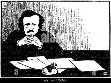 Edgar Allan Poe (1809-1849) von Félix Valloton (1865-1925). 1895 35 Edgar Allan Poe von Vallotton Stockfoto