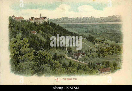 English: Ansichtskarte von Eugen Felle; (Technoseum Landesmuseum für Technik und Arbeit Mannheim) Motiv: Heiligenberg. 1906 121 Felle Heiligenberg Stockfoto