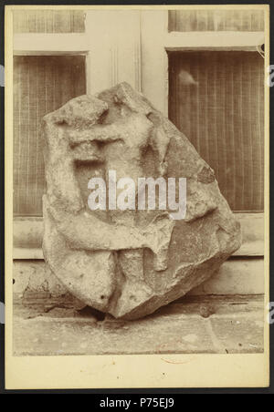 123 Fragment de Skulptur (chez Herr Dezeimeris) Loupiac-J-A Brutails - Université Bordeaux Montaigne - 0251 Stockfoto