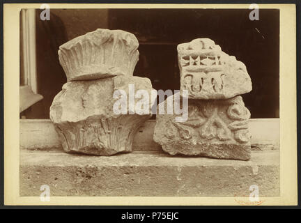 123 Fragment de Skulptur (chez Herr Dezeimeris) Loupiac-J-A Brutails - Université Bordeaux Montaigne - 0256 Stockfoto