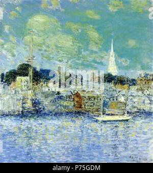 Arbeit von Childe Hassam. Vor 1935 137 Hassam - Newport - Waterfront Stockfoto