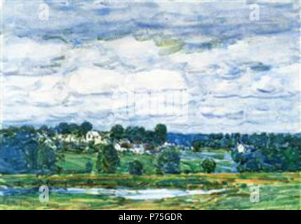 Arbeit von Childe Hassam. Vor 1935 137 Hassam - newfields-New-hampshire Stockfoto