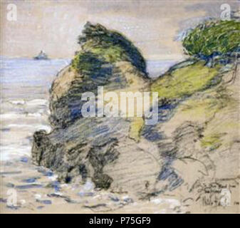 Arbeit von Childe Hassam. Vor 1935 137 Hassam - Oregon - Küste Stockfoto