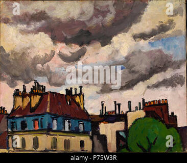 1967.6.14 003 44 H. Lyman Saÿen - Dächer und Wolken, Paris-1967.6.14 - Smithsonian American Art Museum Stockfoto