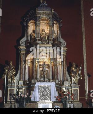 RETABLO MAYOR. Lage: Catedral de Santa Ana, Las Palmas, Gran Canaria, Spanien. Stockfoto