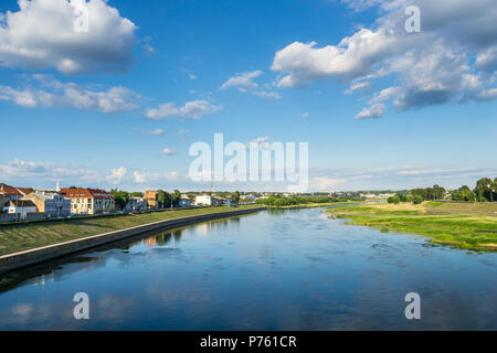 Litauen, Blick über die Stadt Kaunas und Memel Stockfoto