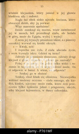 . Ropucha. Krasnoludek.. Englisch: Buch Polski: ksika. N/A 186 PL Hans Christian Krasnoludek Andersen-Ropucha, 19. Stockfoto