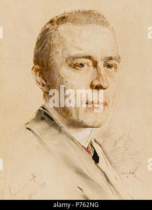 Dargestellte Person: Sergei Rachmaninow. 1909 190 Rachmaninow von Sterl 1909 Stockfoto