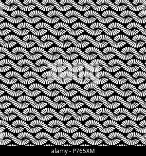 Zusammenfassung nahtlose Vektor Natur ribbon Pigtail horizontales Muster Stock Vektor