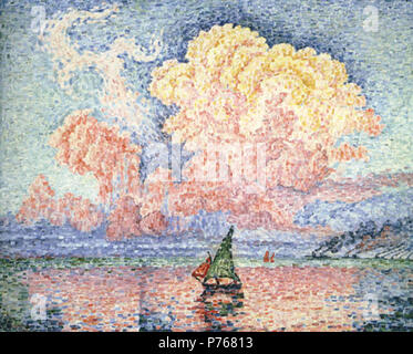 . Englisch: Die rosa Wolke, Antibes 1916 184 Paul Signac - Die rosa Wolke, Antibes Stockfoto