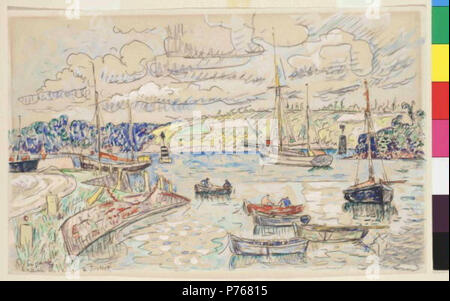. Eština: lézardrieux zwischen 1929 und 1931 184 Paul Signac 11. 11. 1863-15. 8. 1935 - Oostende Stockfoto