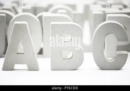 ABC block Wort Stockfoto