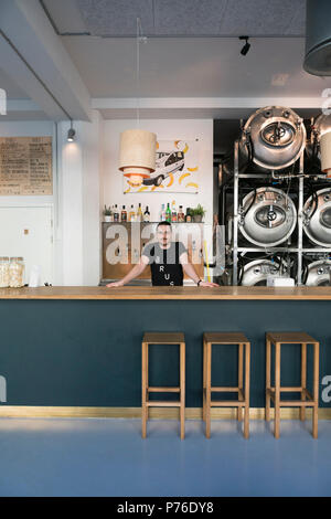 Brus Brauerei Restaurant, Kopenhagen Stockfoto