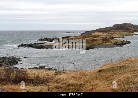 Reisen Neufundland, Kanada. Entlang der Autobahn # 470. Landschaften, Seestücke, und Wasserfällen, VON PORT AUX Baskisch zu Rose Blanche. Stockfoto