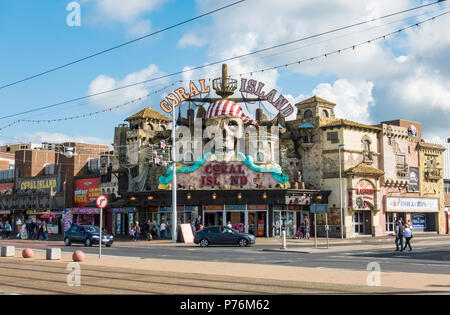 Coral Island Amusement Arcade in Blackpool Stockfoto