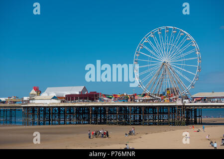 Central Pier in Blackpool, Lancashire. Stockfoto