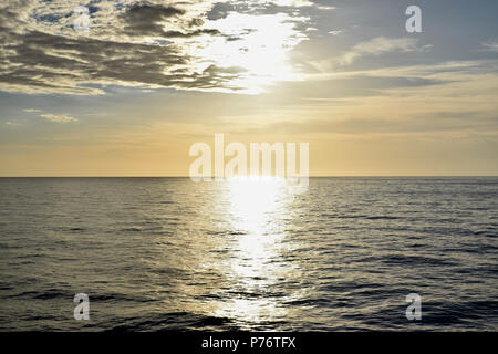 Sonnenuntergang in der Adria Stockfoto