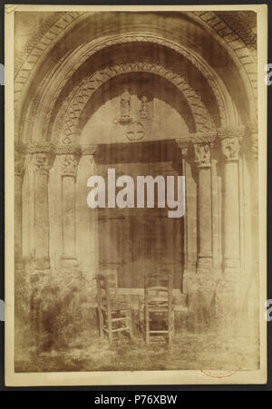 234 Église Saint-Saturnin de Cardan-J-A Brutails - Université Bordeaux Montaigne - 0190 Stockfoto