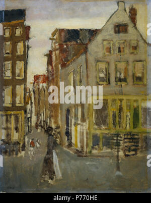 . Der lauriergracht an die Tweede Laurierdwarsstraat zwischen 1880 und 1923 34 George Hendrik Breitner-de Lauriergracht Bij De Tweede Laurierdwarsstraat Stockfoto